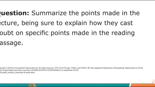 TOEFL iBT Test Writing Practice Q/A //ETS// EnglishWithSharmin смотреть онлайн