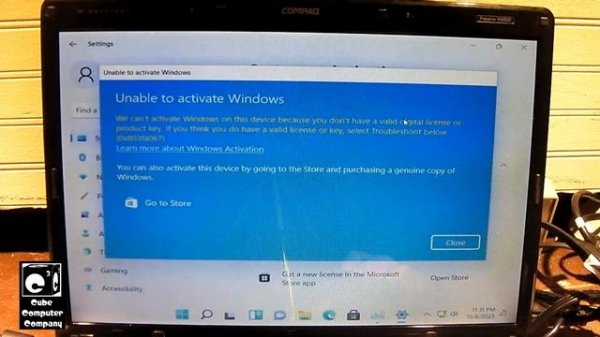 Attempting activation of Windows 11 21H2 using Windows 7 key