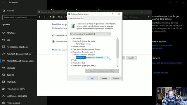 Paramétrage Windows : performance et alimentation смотреть онлайн