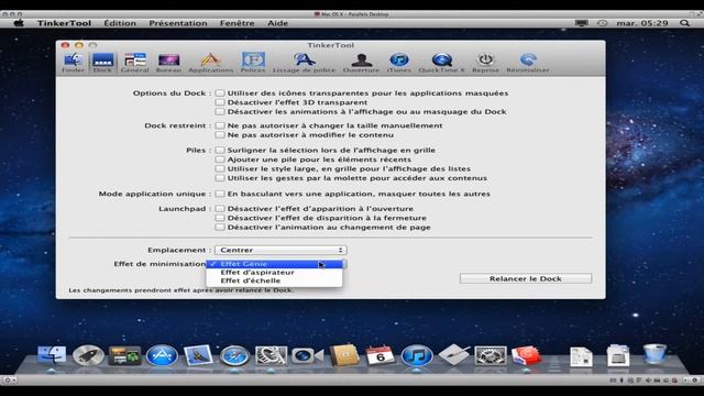 Apple TinkerTool activer les fonction caché de votre mac (Preference settings). смотреть онлайн