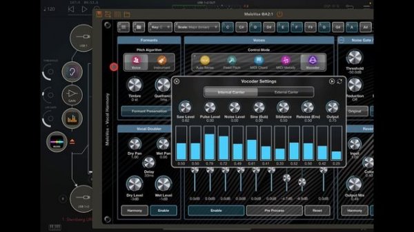 MeloVox - Vocal Harmony - The VOCODER Section Tutorial - Walkthrough for the iPad