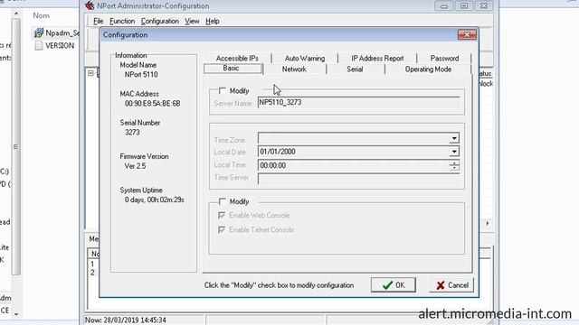 Configuration d'un MOXA смотреть онлайн
