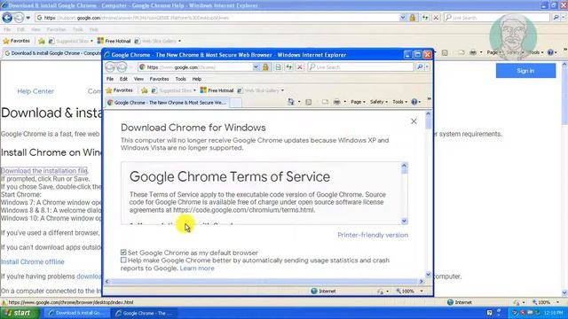 Install Chrome Browser - Windows XP смотреть онлайн