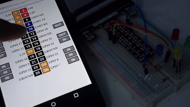 Raspberry pi 2 GPIOs controlled with android over http смотреть онлайн