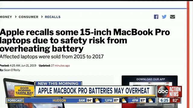 Apple recalls MacBook Pro laptops due to overheating battery смотреть онлайн