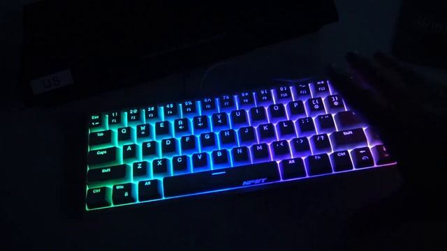 $16.99! NPET K62 60% Gaming Keyboard, RGB Backlit Ultra-Compact Gaming Keyboard, Wired Keyboard смотреть онлайн