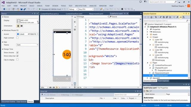 Building Apps for WP 8.1 #06. Adapting UI for Different Screens and Orientations смотреть онлайн
