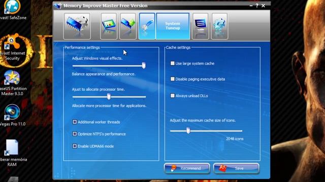 Como limpar a memoria RAM com o Memory Improve Master смотреть онлайн
