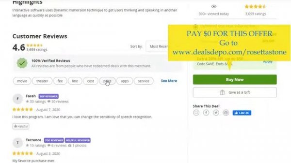 Rosetta Stone (Free Course)