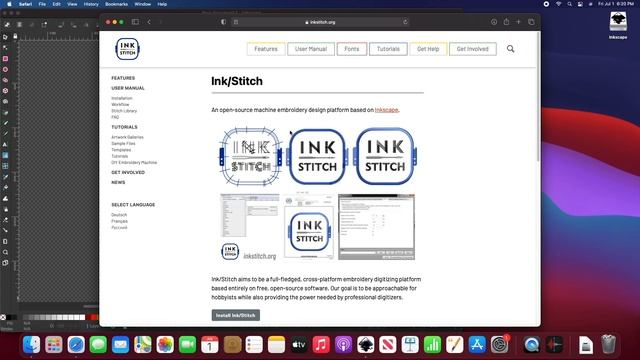 How to Install Inkscape & Ink/Stitch - FREE EMBROIDERY SOFTWARE for DIGITIZING *2022* смотреть онлайн