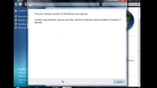Windows 7 Beta Never expires / Infinty-day trial смотреть онлайн