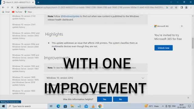 KB5023773 | 2023-03 Preview Build released for windows 10 | 2023-03 cumulative update preview | смотреть онлайн