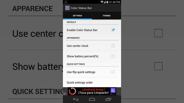 Color Status Bar No root Android смотреть онлайн