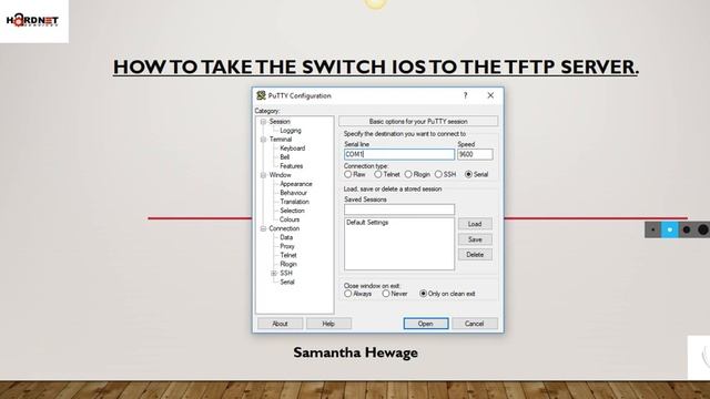 How to take the switch IOS to the TFTP server :In Sinhala смотреть онлайн