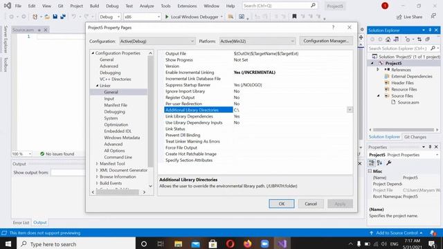 How to set up project for assembly language in visual studio 2019 | COAL | Computer Science смотреть онлайн