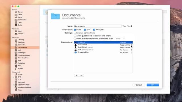 Yosemite Server Part 11: File Sharing смотреть онлайн