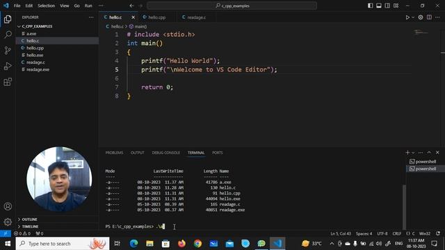 4.How to Execute C & CPP Programs from VS Code Terminal смотреть онлайн