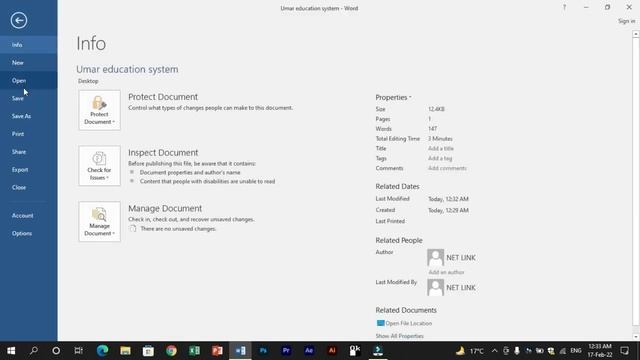 Introduction, User Interface and Layout of MS WORD 2016 смотреть онлайн
