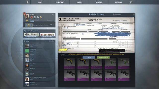 Field-tested pink items into M4A1-S Hyper Beast Trade Up Contract смотреть онлайн