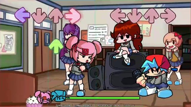 Friday Night Funkin VS Doki Doki TakeOver [ALL WEEK] (Hard/Android) + Cutscenes смотреть онлайн