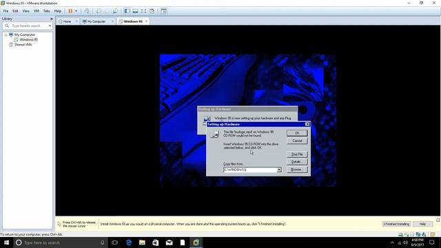 INSTALLING WINDOWS 95 IN VMWARE WORKSTATION смотреть онлайн