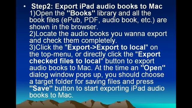 How to export iPad audio books to Mac смотреть онлайн