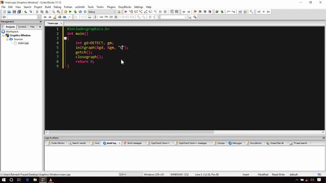 03. Basics of Graphics and Creating Graphics Window using graphics.h | CodeWar смотреть онлайн
