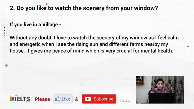 New Speaking Part 1 | Windows View | Easy IELTS for you | 8+ band Speaking смотреть онлайн