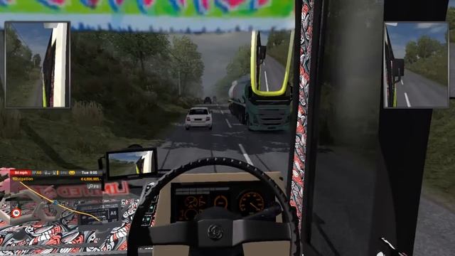 EURO TRUCK SIMULATOR 2 | BUS MOD | PC GAMEPLAY | SCYRIM HYDRA| смотреть онлайн