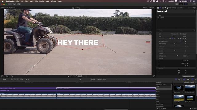 Text Behind Object Tutorial in Final Cut Pro X смотреть онлайн