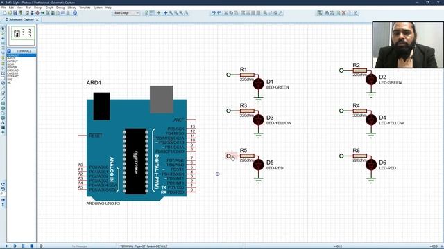 Traffic Light System Using Arduino & Proteus Simulation . смотреть онлайн