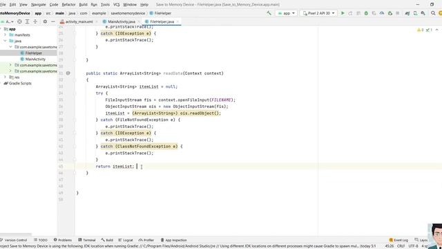 Android Studio Saving Data to Device Memory смотреть онлайн