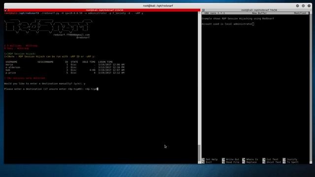 Updated - RedSnarf RDP Session Hijacking смотреть онлайн
