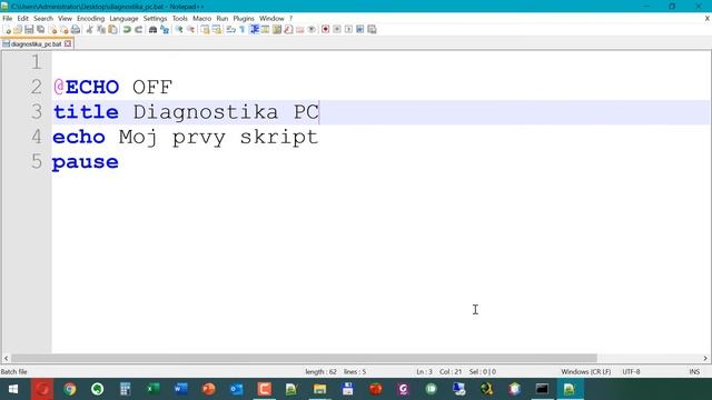 Internetová a Informačná Bezpečnosť k. Batch Programming, Dávkové Programovanie a Programy, Skripty смотреть онлайн
