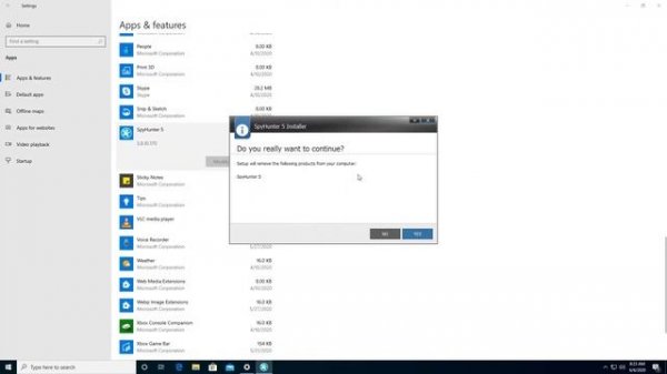 How to Uninstall SpyHunter5 in Windows 10