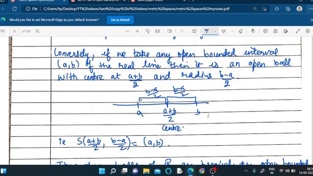 Lec 2.1 : Ch-2: Topology of a metric space: Definition and examples of open ball and closed ball смотреть онлайн
