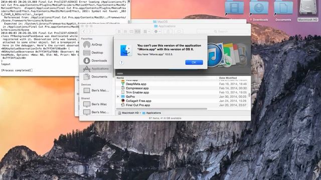 Tutorial on OSX Final Cut Pro X 10.1.1 / iMovie Fix Yosemite - Workaround FIX HD смотреть онлайн
