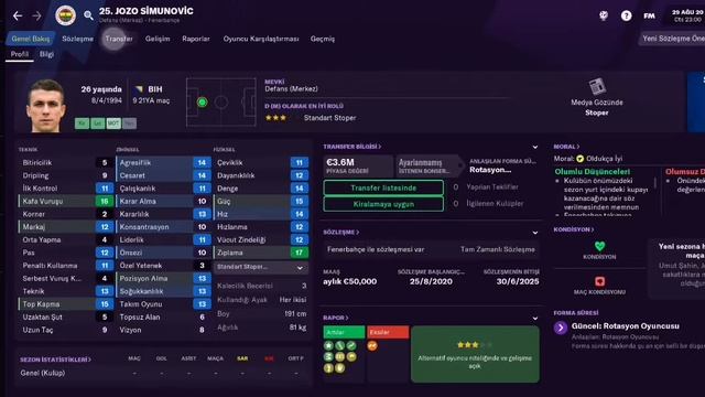 Football Manager 2021 Touch Fenerbahçe Kariyeri #3 - Fenerbahce Career смотреть онлайн