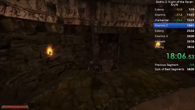 Gothic 2 NotR speedrun in 34:47 (without loading times) смотреть онлайн
