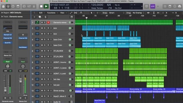 Groove - Melodic House Logic Pro X Template смотреть онлайн