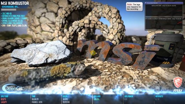Lenovo Legion 5i Performance Benchmark: MSI AfterBurner смотреть онлайн