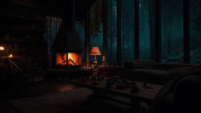 Lie Down On The Chair And Watch The Rain By The Window And Relax With The Gentle Rain 🌧️🛌 смотреть онлайн