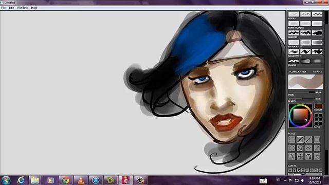 how to draw a girl's face using mischief смотреть онлайн