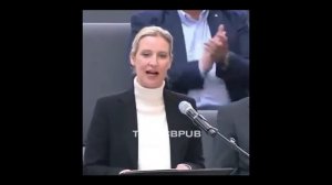 Речь Алисы Вайдель, депутат немецкого Бундестага.
