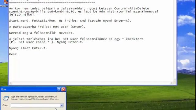 Windows XP jelszó reset смотреть онлайн