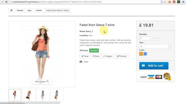 Product Page Modal popup window prestashop 1.6 1.5 смотреть онлайн