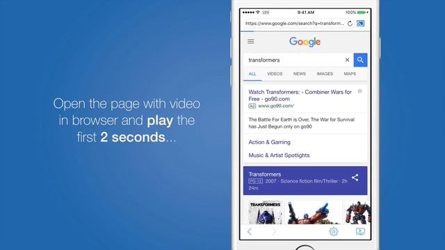 How to play web video on Google Chromecast (Castio Browser) смотреть онлайн