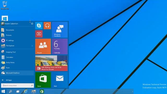 Windows 10 Preview 2015 - (Technical Preview Demo) Microsoft смотреть онлайн