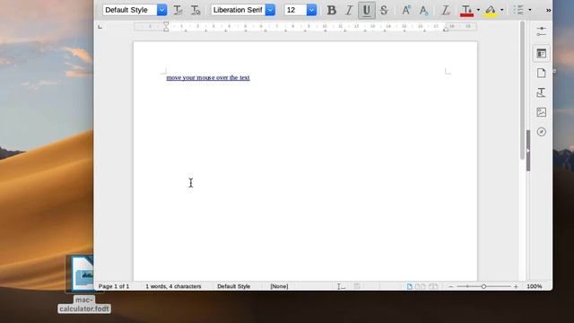 LibreOffice 6.1.2 CVE-2018-16858 sous macOS 10.14 смотреть онлайн