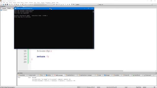 C Tutorial #33 - fopen Read Text File смотреть онлайн